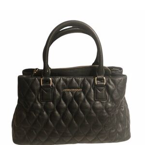 Vera Bradley Black Quilted Satchel
